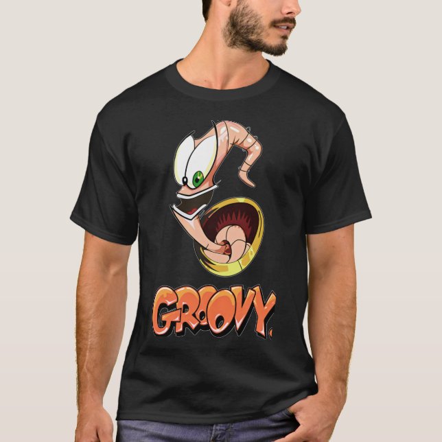 Erdwurm Jim Groovy! Tshirt Classic T Shirt Class (Vorderseite)