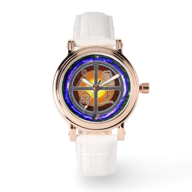 Erdzeichen Armbanduhr (Vorderseite)