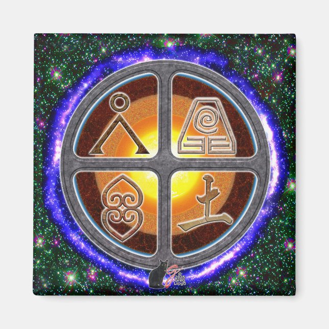 Erdzeichen Magnet (Vorne)