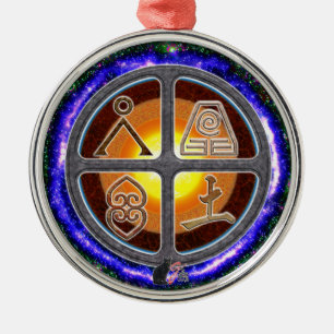 Erdzeichen Ornament Aus Metall