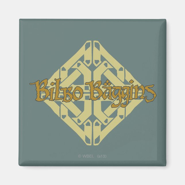 Erebor - BILBO BAGGINS™ Name Magnet (Vorne)