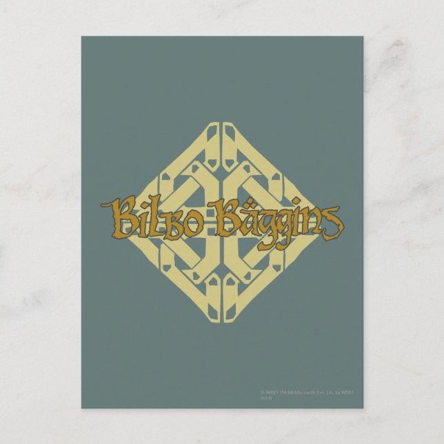 Erebor - BILBO BAGGINS™ Name Postkarte (Vorderseite)