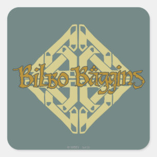 Erebor - BILBO BAGGINS™ Name Quadratischer Aufkleber