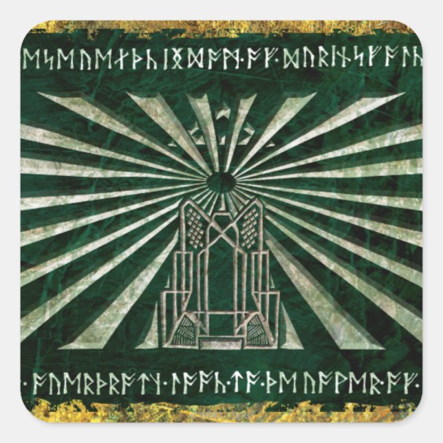 Erebor Graphic Quadratischer Aufkleber (Vorderseite)
