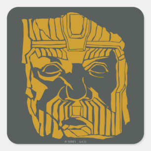 Erebor Statue Symbol Quadratischer Aufkleber