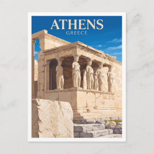 Erechtheion, Akropolis von Athen Griechenland Gesc Postkarte