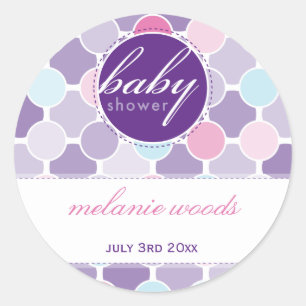 EREIGNIS-DEKORATIVER AUFKLEBER:: fizzy Stellen 7 Runder Aufkleber