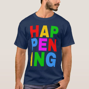 Ereignis Farbiger Text T-Shirt