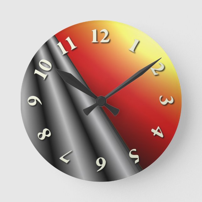 Ereignis-Horizont Runde Wanduhr (Vorderseite)