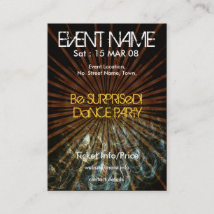 EREIGNIS-PARTY miniFLYER #001 Visitenkarte