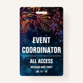 Ereigniskoordinator Alle Access Event Pass Firewor Ausweis