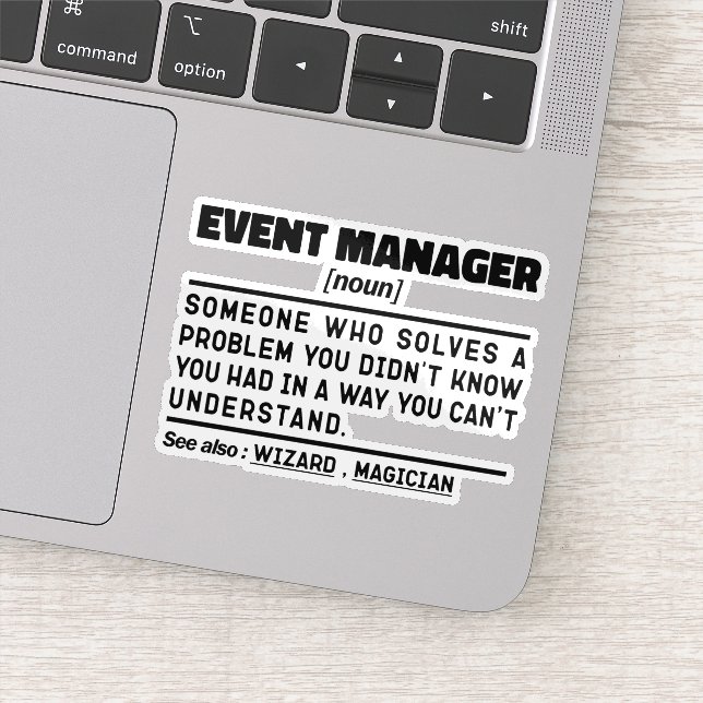 Ereignismanager - Definition Fachleute verwalten Aufkleber (Detail)