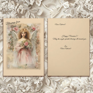 Ereignisse aus dem Vintagen Engel des Herzens Karte