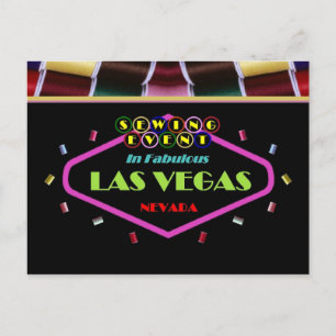 EREIGNISSE IM FLACHHAUS Las Vegas Postkarte