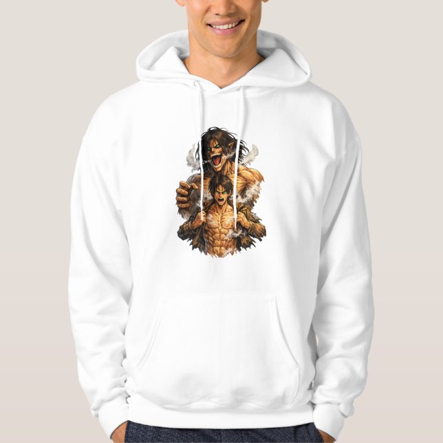 Eren Yeager – Titan Form Attack on Titan Anime T-S Hoodie (Vorderseite)