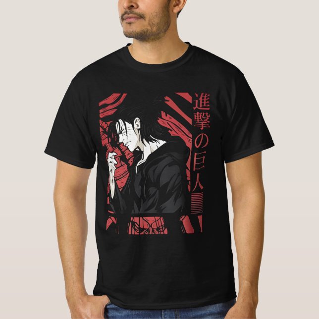 Eren Yeager Vintag T-Shirt (Vorderseite)