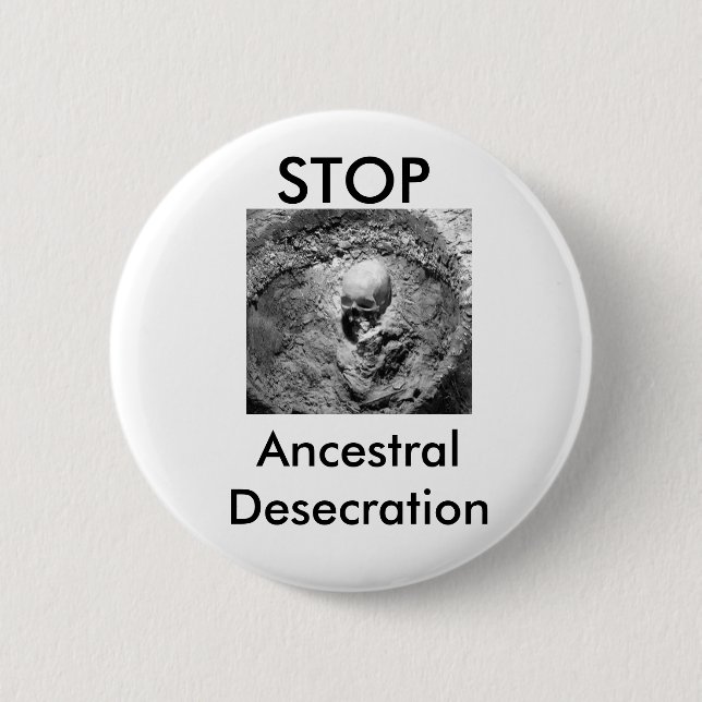 Ererbter Schändungs-Knopf Button (Vorderseite)