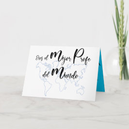 Eres el mejor profe del mundo dankeskarte