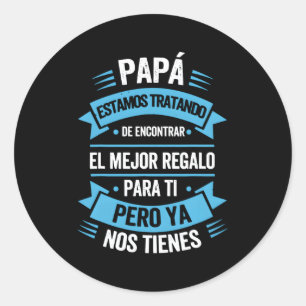 Eres El Mundo Papa Dia del Padre Regalo Runder Aufkleber