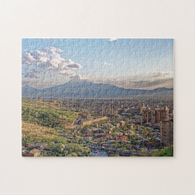 Erewan, Armenien mit dem Ararat-Berg im Hintergrun Puzzle (Horizontal)