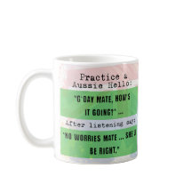 Erfahren Sie die aussie lingo lustige Kaffee-Tasse