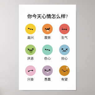 Erfahren Sie Gefühls Emotionen (auf Mandarin) Poster
