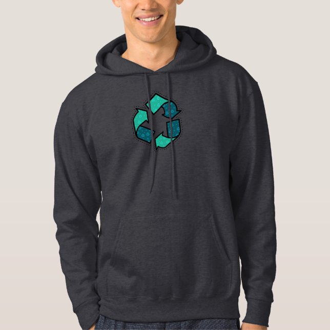 Erfahren Sie mehr über den Recycle - Earth Day Hoodie (Vorderseite)