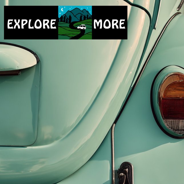 ERFAHREN SIE MEHR Vanillecamper RVing Autoaufkleber (EXPLORE MORE vanlife camper RVing Bumper Sticker
)