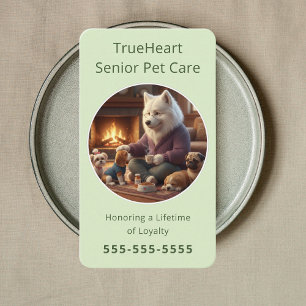 Erfahrener Senior-Hundesitter Hund Physiotherapie Visitenkarte
