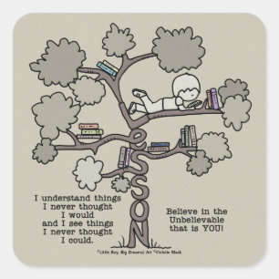Erfahrungen Quadratischer Aufkleber