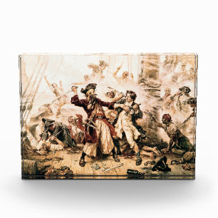 Erfasse den Piraten Blackbeard, Queen Anne's Reven Fotoblock