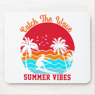 Erfasse die Sommerstimmung der Welle Mousepad