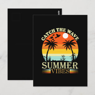 Erfasse die Sommerstimmung der Welle Postkarte