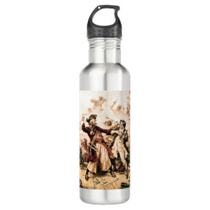 Erfasse Pirat Blackbeard, Queen Anne's Revenge Edelstahlflasche