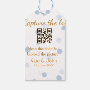 Erfassen Sie die Liebe, fügen Sie QR-Scan-Bild hoc Geschenkanhänger