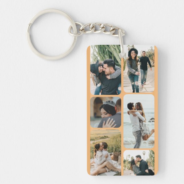 Erfassen Sie Ihre Momente mit Personalisiertem Fot Schlüsselanhänger (Vorderseite)