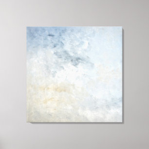 "Erfasste" graue und beige abstrakte Kunst Leinwanddruck