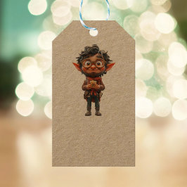 Erfinder Weihnachts Elf Kraft Geschenkartikel Tags Geschenkanhänger