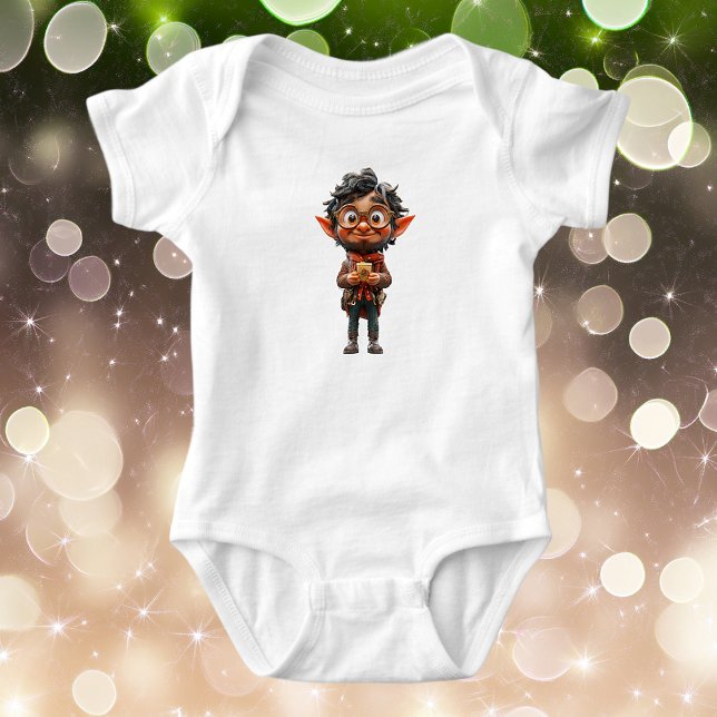Erfinder Weihnachtself Baby Bodysuit Baby Strampler (Von Creator hochgeladen)