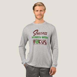 Erfolg beginnt mit Fokussierung Tri-Blend Shirt