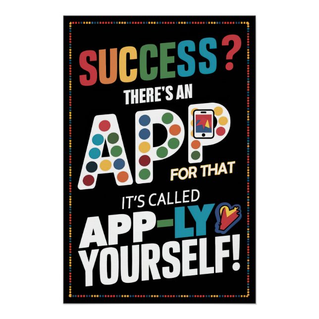 Erfolg? Dafür gibt es eine App - Wenden Sie sich s Poster (Vorderseite)