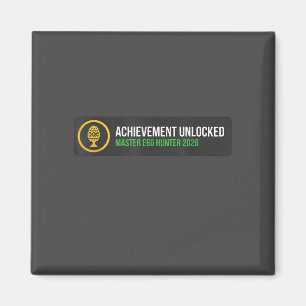 Erfolg freigeschaltet Ei Jagd Gamer Ostern Magnet