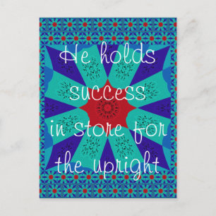 Erfolg für die Aufrechten Postkarte
