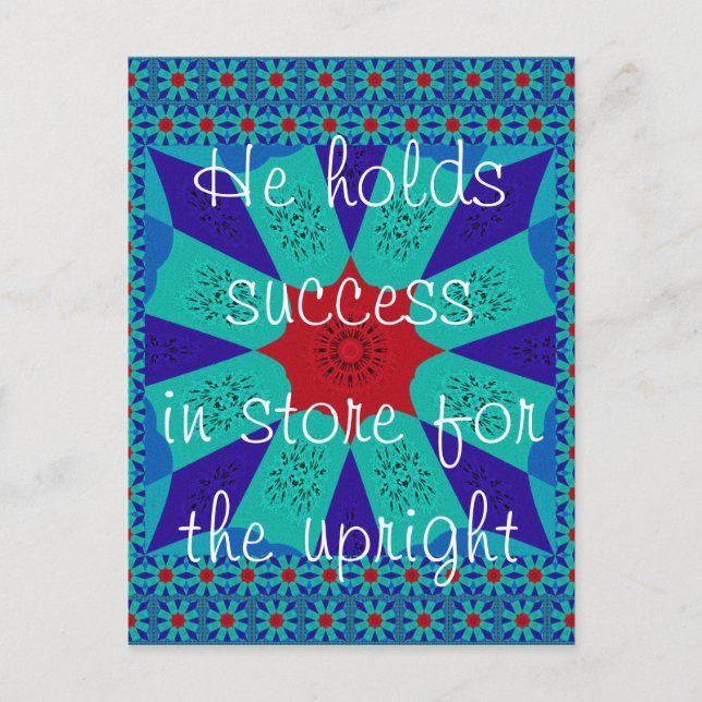 Erfolg für die Aufrechten Postkarte (Vorderseite)