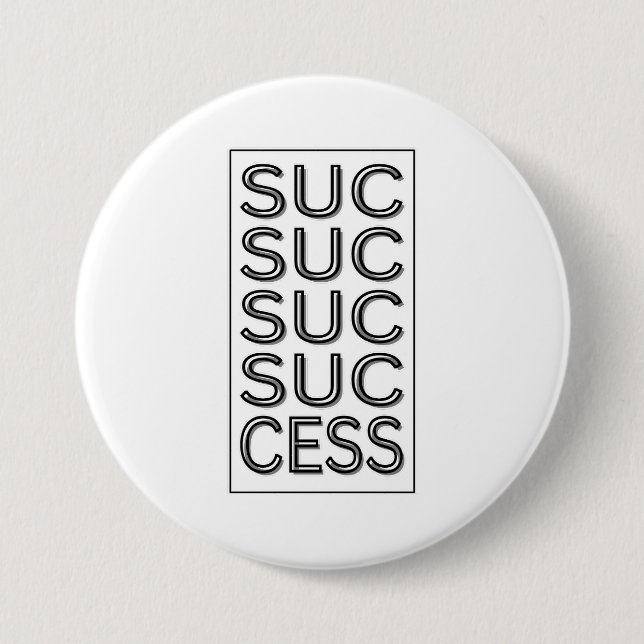Erfolg Inspiration Motivierend Affirmation Button (Vorderseite)