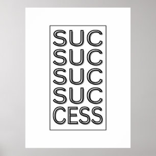 Erfolg Inspiration Motivierend Affirmation Poster