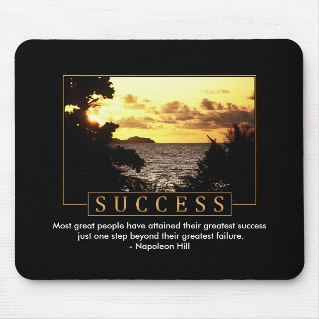 Erfolg inspirierend Mousepad (Vorne)