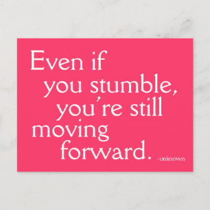 Erfolg inspiriert - Motivierend Postkarte