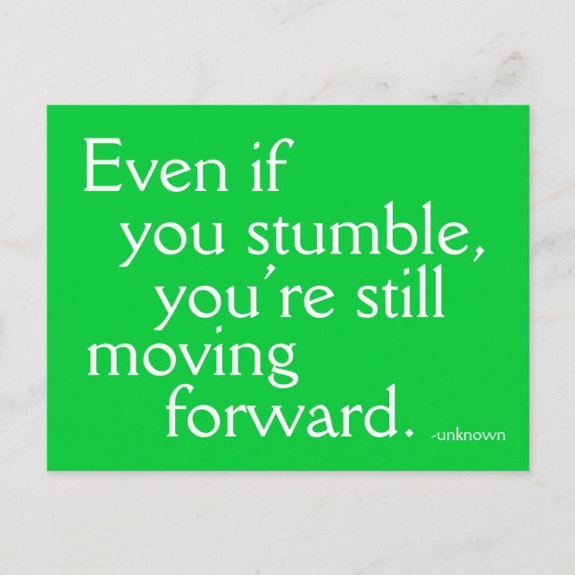 Erfolg inspiriert - Motivierend Postkarte (Vorderseite)