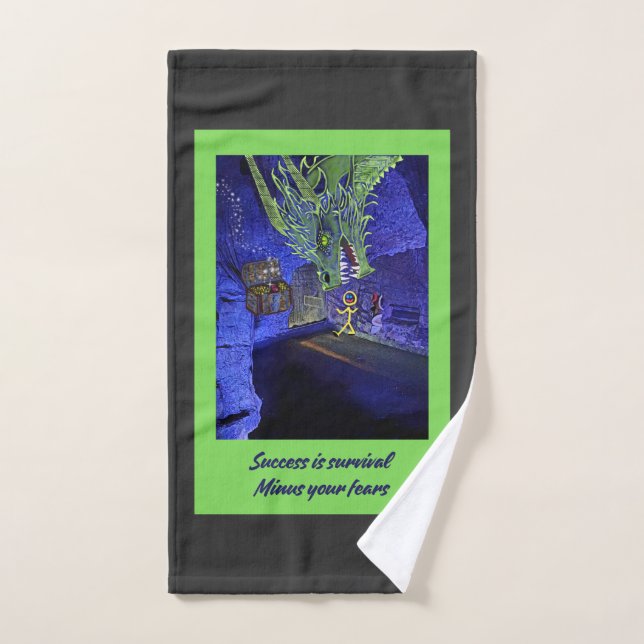 Erfolg ist das Überleben, gib deine Ängste weg. Handtuch (Handtuch)
